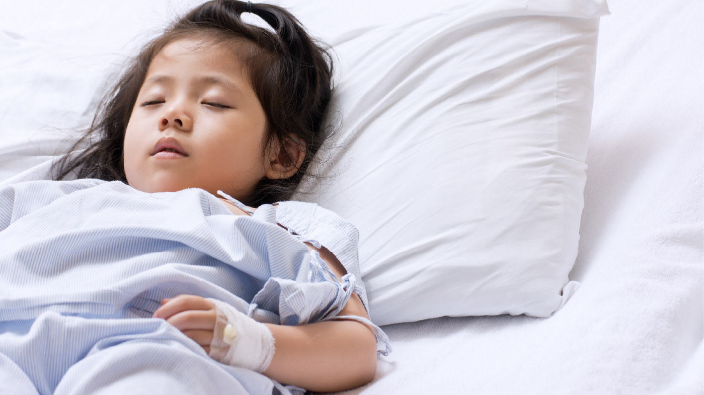 Child with injury