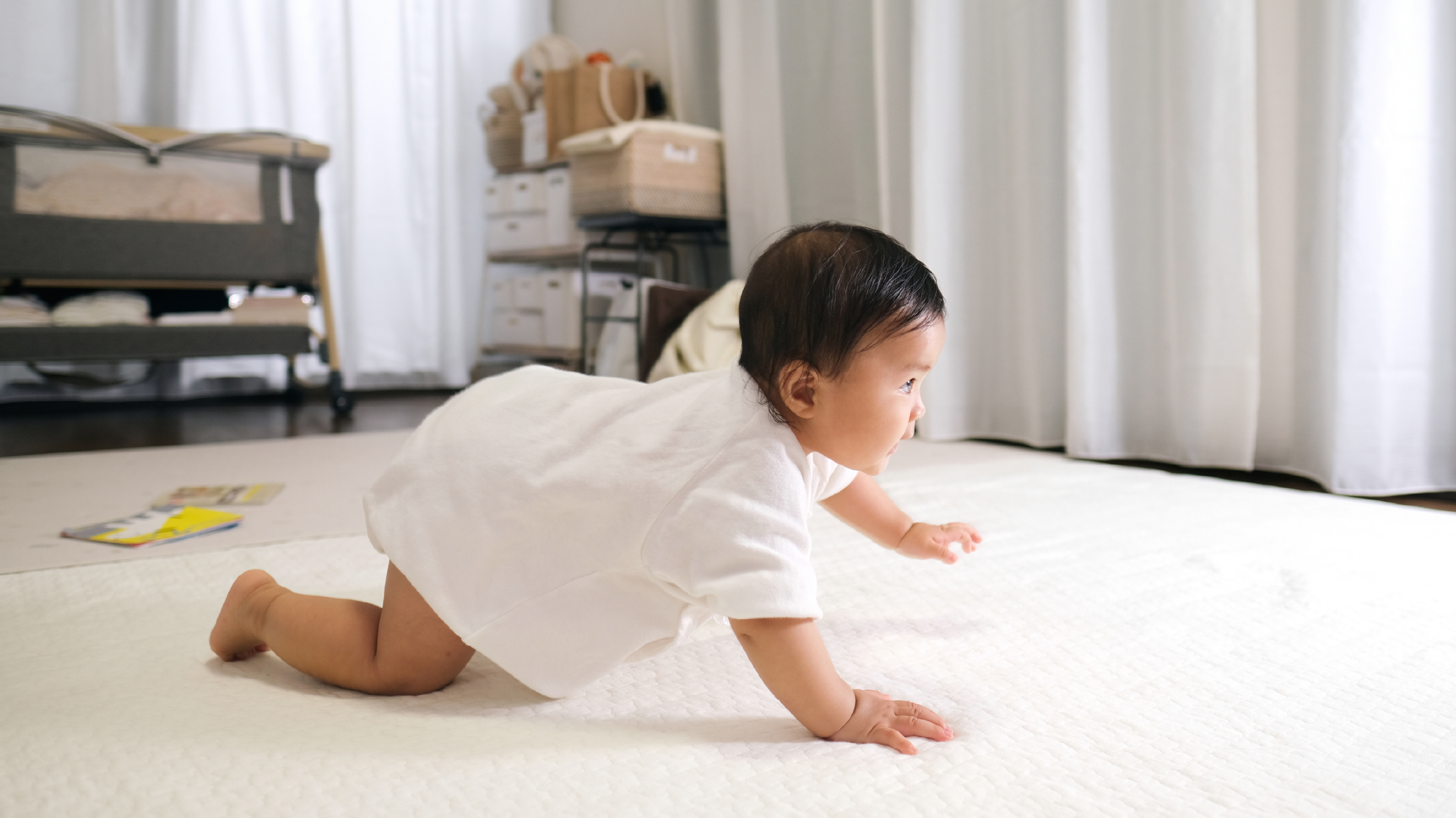 baby crawling