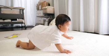 baby crawling