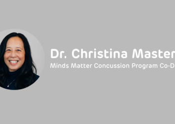 Dr. Christina Master is pictured with words showing her title to the right of her image. 
